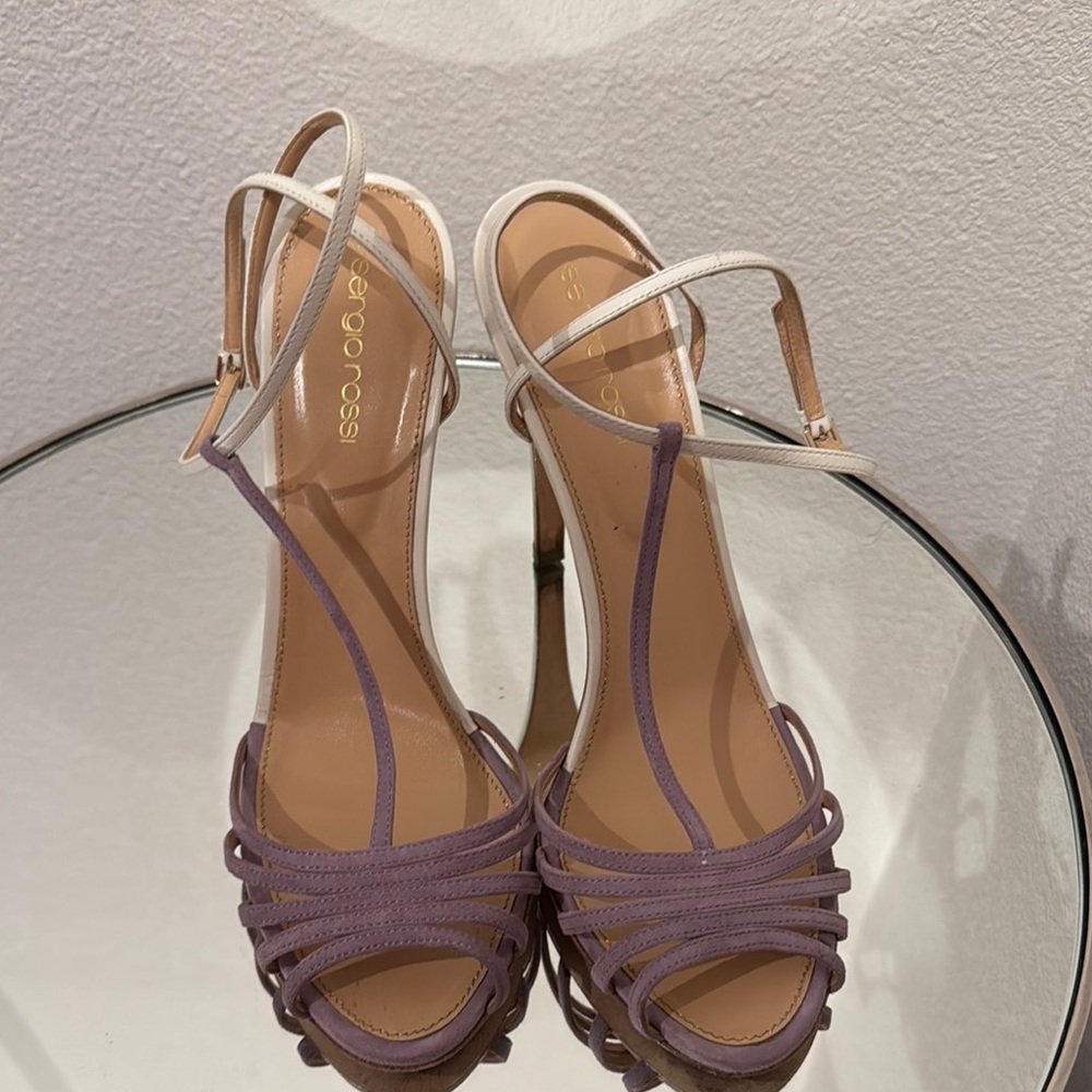 Sergio Rossi Women's Purple Strappy Sandals